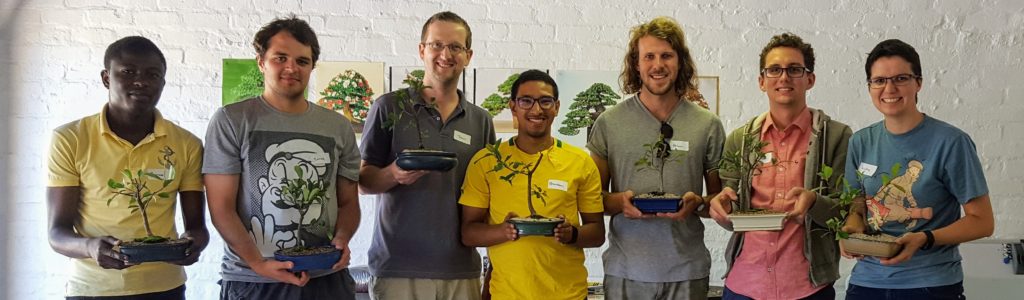 Research group branches out for a day of bonsai