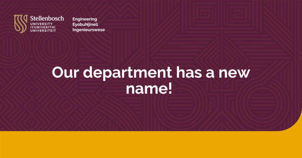 New name but same-same: welcome to the Department of Chemical Engineering