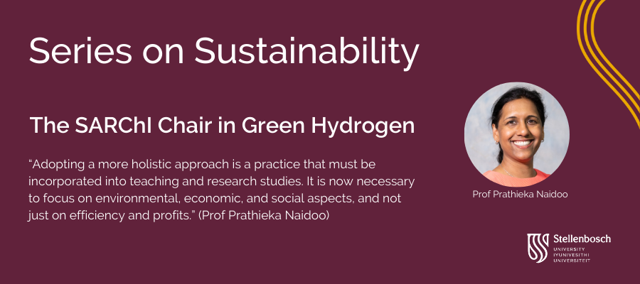 Series on Sustainability: The SARChI Chair in Green Hydrogen